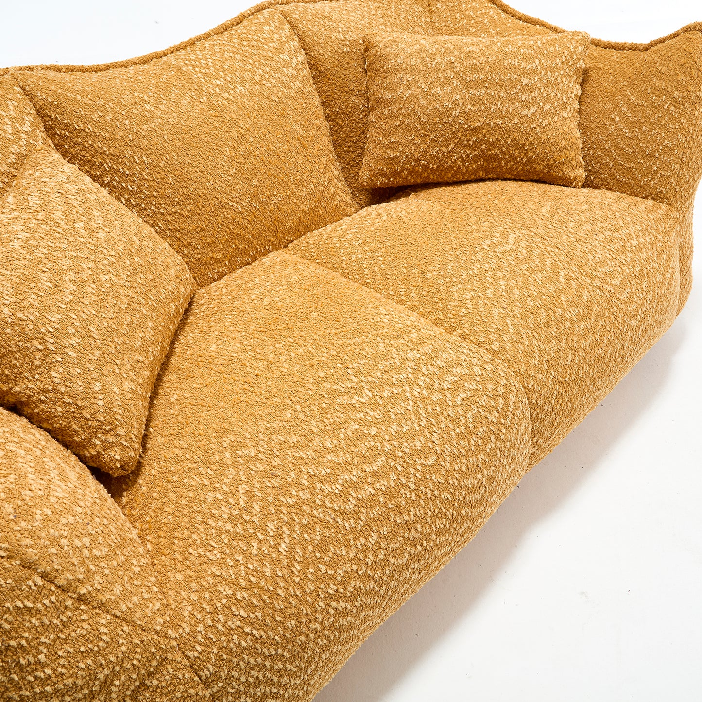 Yellow Beanbag Chair with Foam Core for Comfort & Relaxation