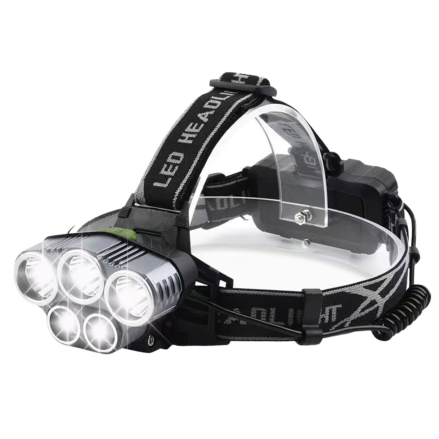 Rechargeable 20000 Lumen LED Headlamp with 6 Modes for Camping Hiking Cycling