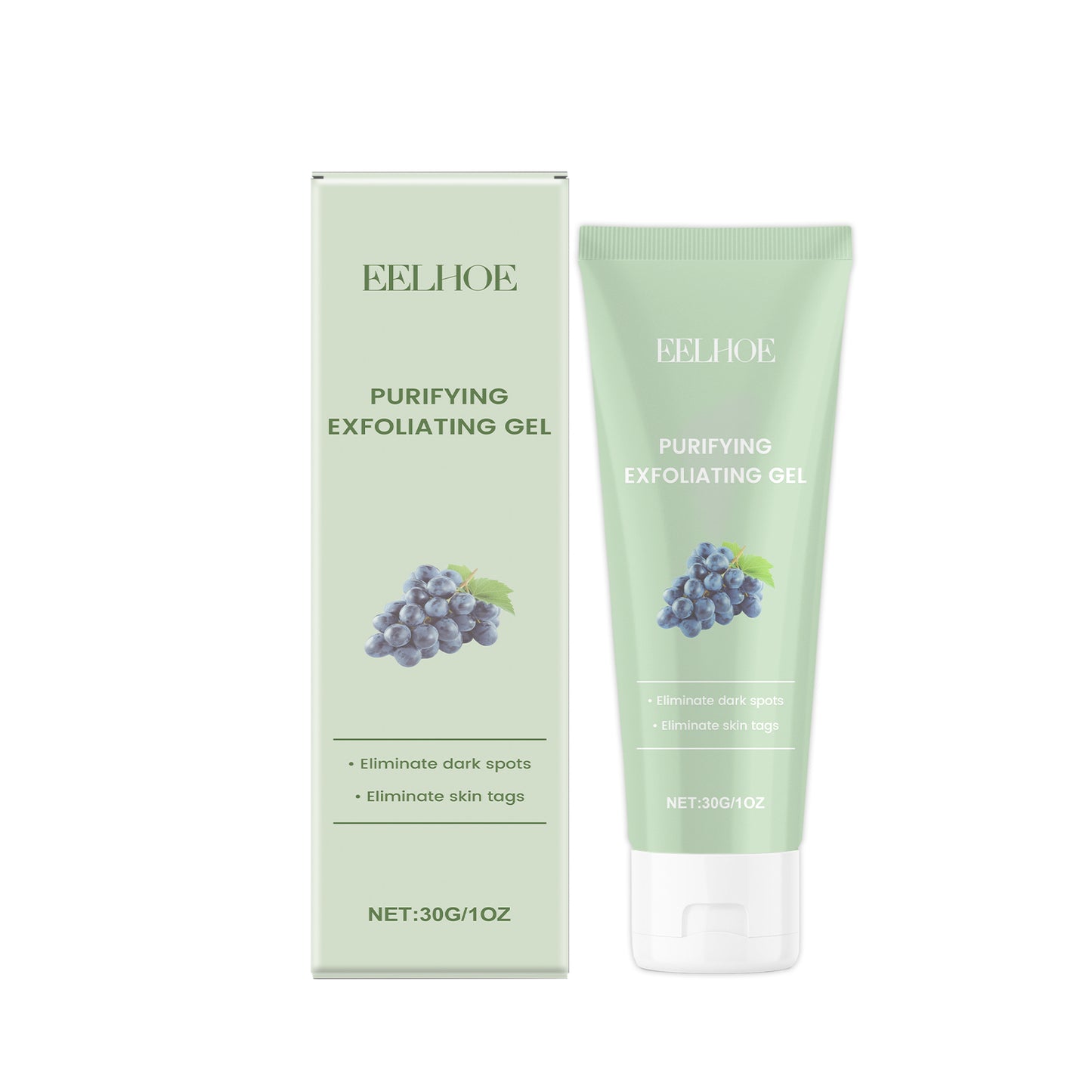 Gentle Exfoliating Gel for Face and Body - Brightening Skin Cleanser