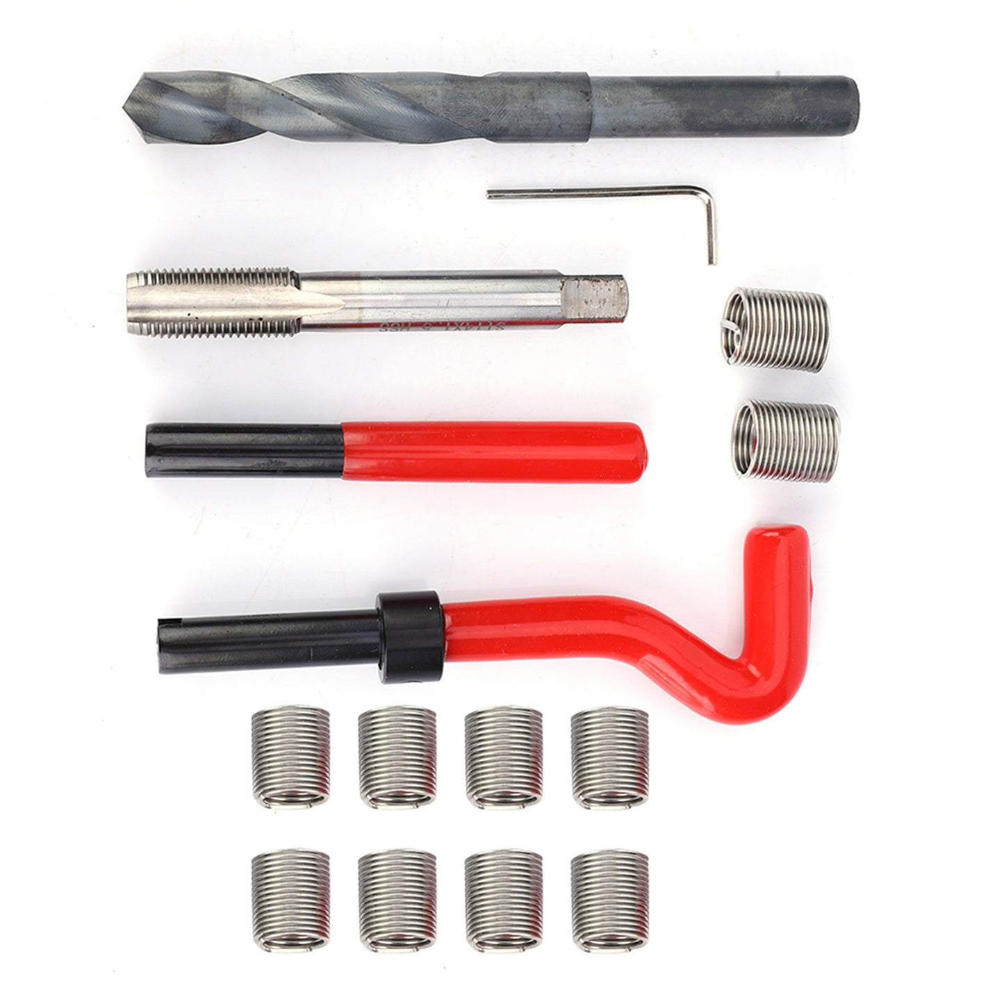 15 Pcs M14x1.5 Thread Repair Inserts Stainless Steel Kit for Threaded Hole Repair