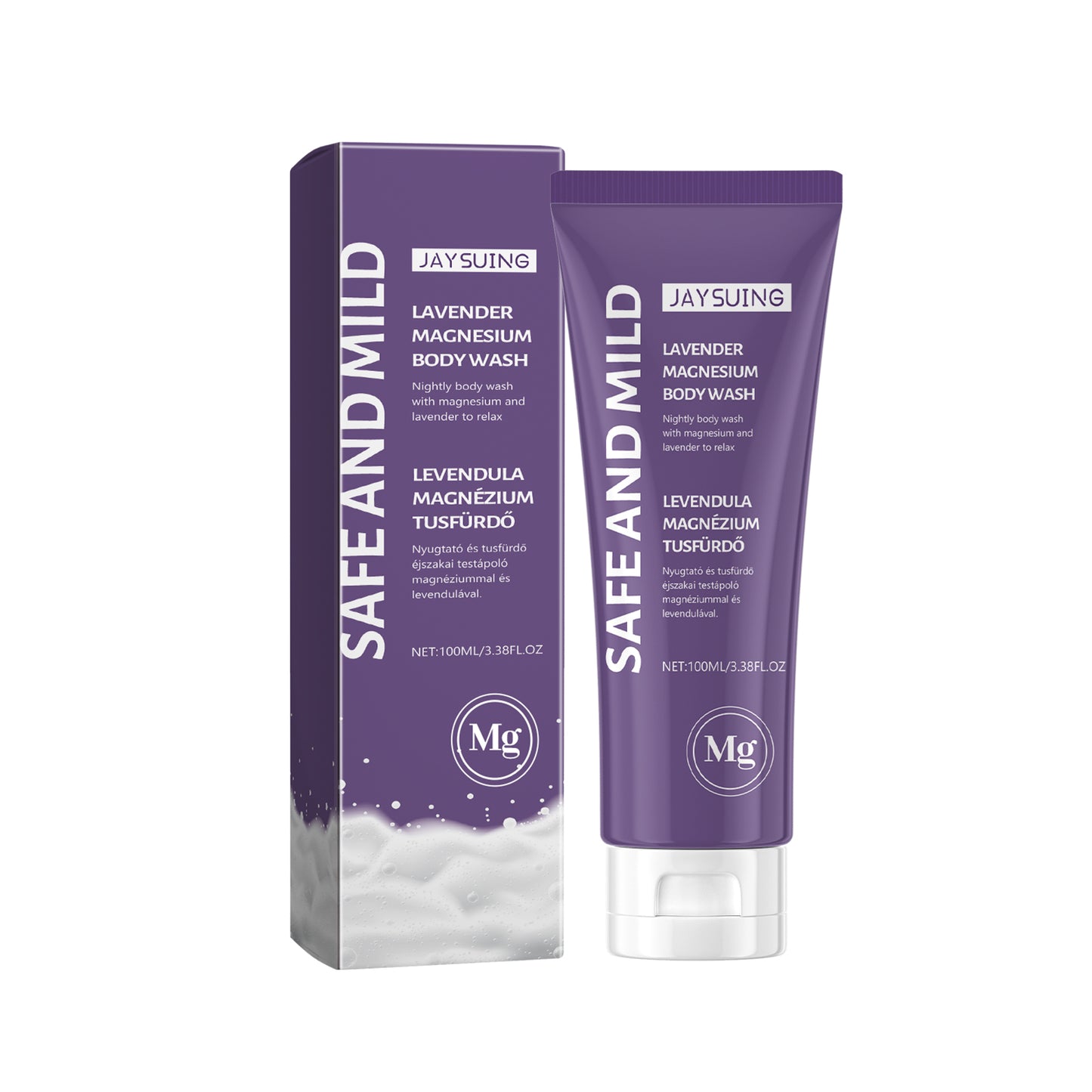 Lavender Magnesium Body Wash - Moisturizing & Relaxing Skin Cleanser 100ml
