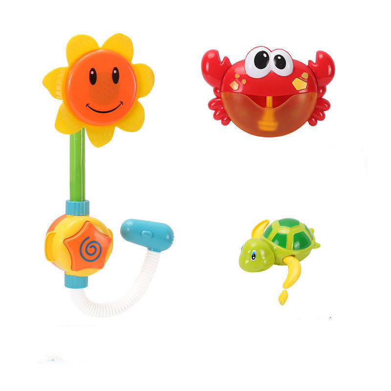 Kids Water Play Bath Toy Set with Water Spraying Ducks and Animals