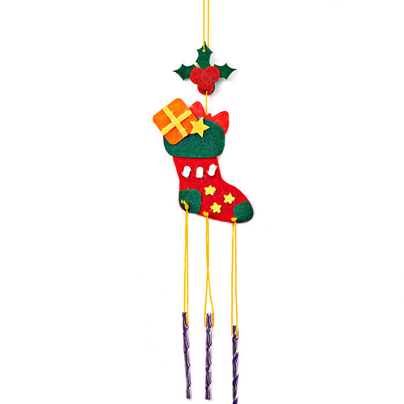 Christmas Wind Chime Decoration Pendant Nonwoven Festive Outdoor Decor