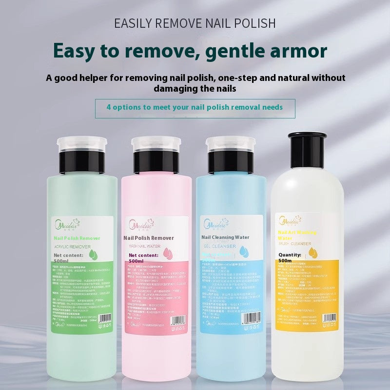 Nail Art Press Bottle Cleaning Solution for Nail Removal & Care - 1000ml