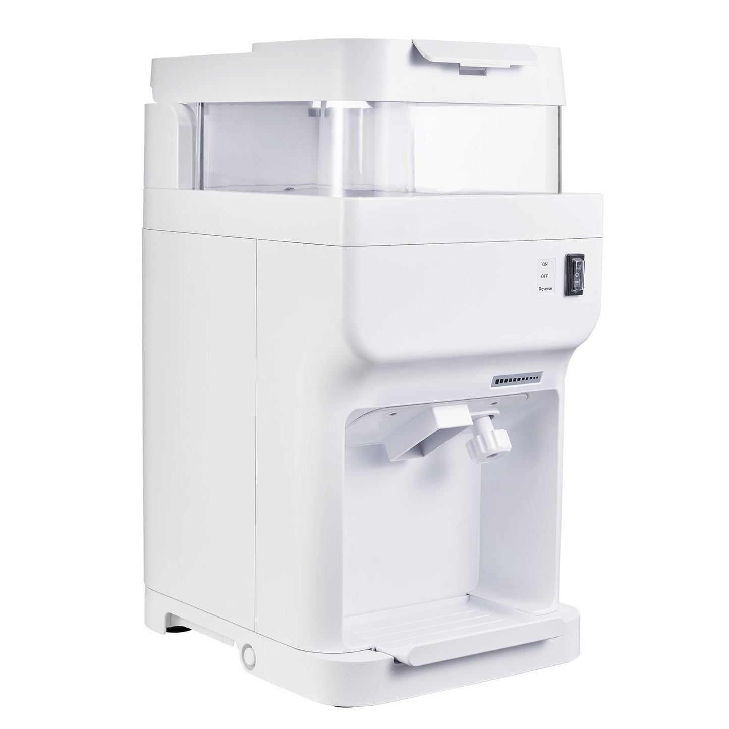 Electric Ice Shaver Snow Cone Maker 220LBS/H White Commercial Kitchen Appliance