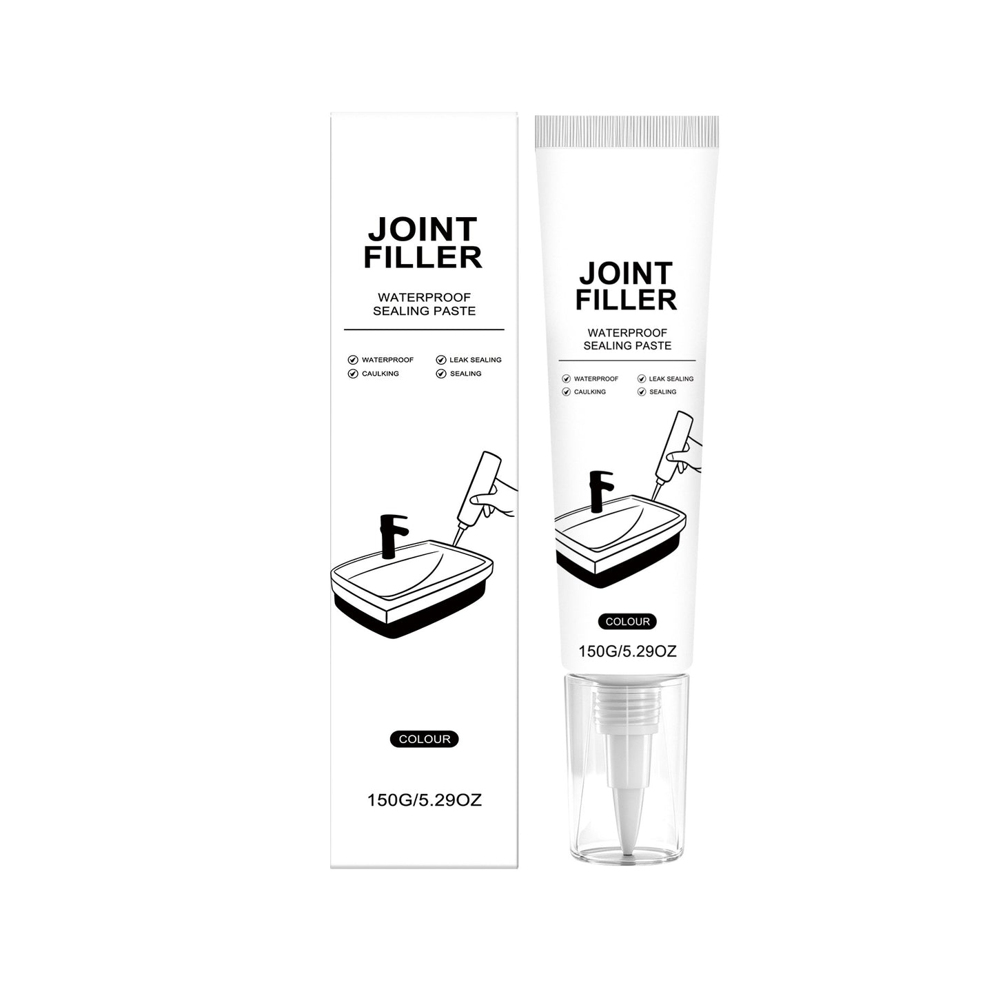 Waterproof Joint Filler for Floor Tiles and Toilet Grout - 150g Sealant