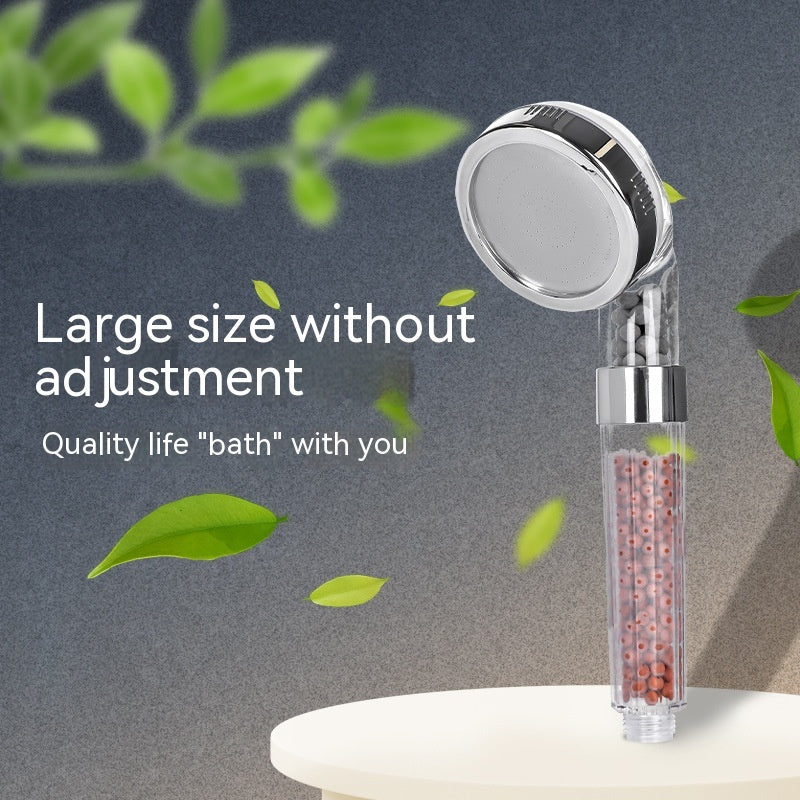 Three-Speed Anion Supercharged Shower Head Nozzle - Adjustable Bathroom Faucet