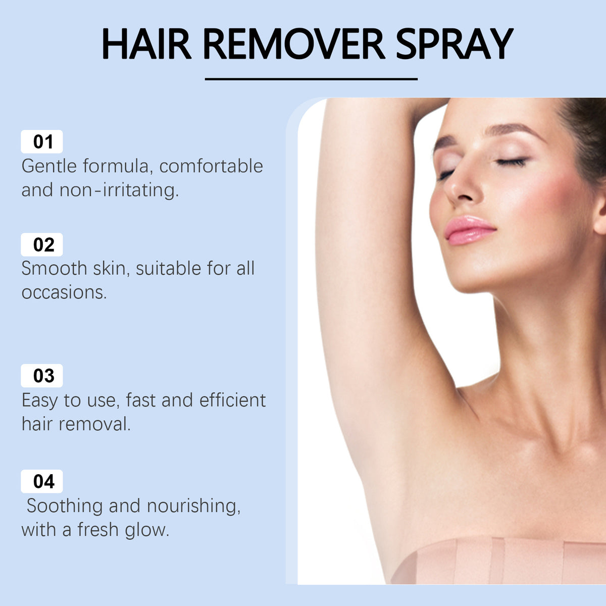 Mousse Hair Removal Spray - Gentle 100ml