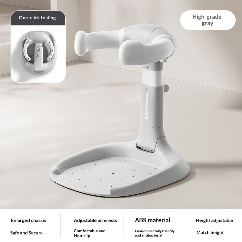 Foldable Baby Bathing Stand No Assembly Toddler Bathroom Storage