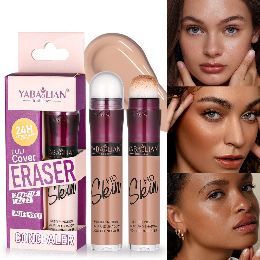 Liquid Foundation Concealer Makeup Set - Moisturizing Brightening, Waterproof, Multiple Colors