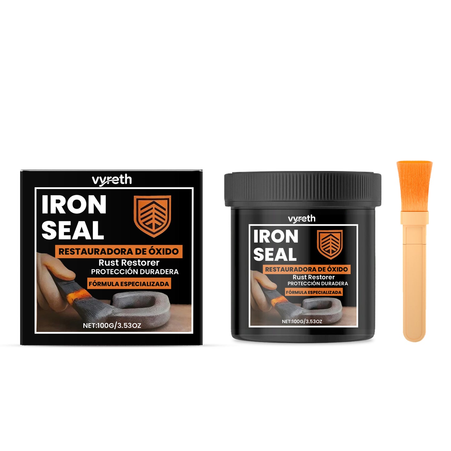 Rust Repair Paint 100g with Brush - Corrosion Restoration Coating