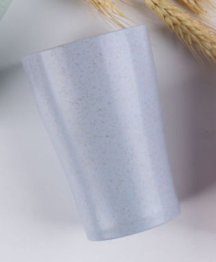 Reusable Water Cup for Household Use - Eco-Friendly Wheat Straw & PP, 201-300ml