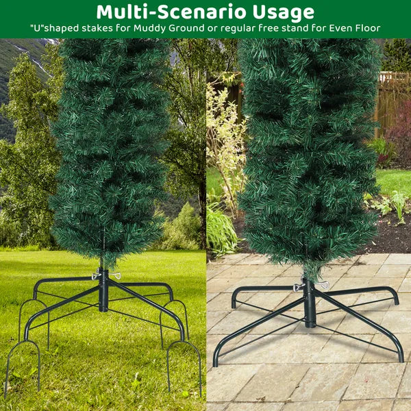 PVC Christmas Arch Decoration - 240x40x260cm, 1650 Branches