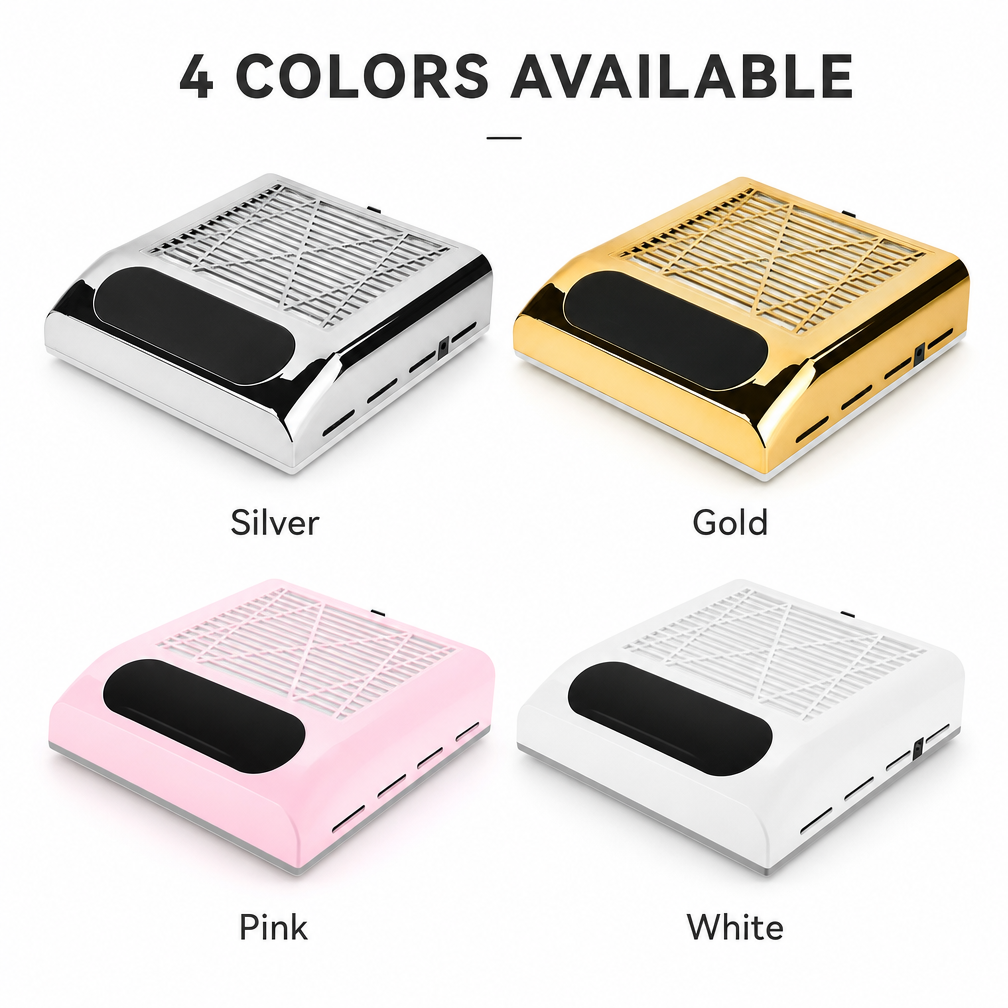 80W Nail Dust Collector Suction Machine Manicure Filter Tool - Portable