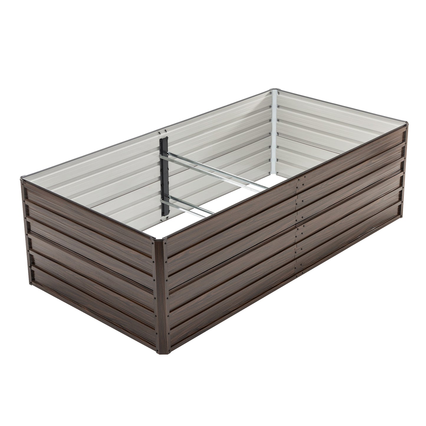 Galvanized Raised Garden Bed Kit - 8x4x2FT Outdoor Planter Box