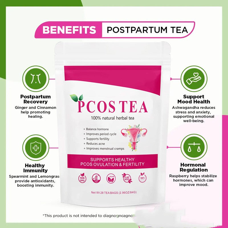 Herbal Blend PCOS Tea Supplement for Women, 84g