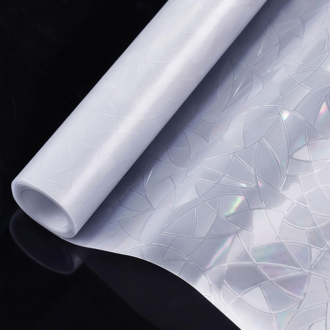 Rainbow Window Privacy Film - 3D Static Cling Decorative Tint