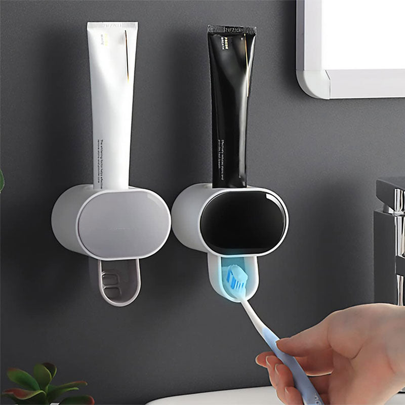 Wall Mounted Automatic Toothpaste Dispenser Squeeze for Bathroom