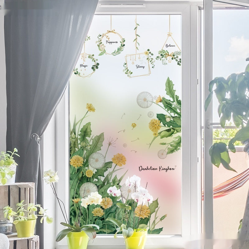 Glue-Free Static Glass Sticker Transparent and Opaque Decorative Film