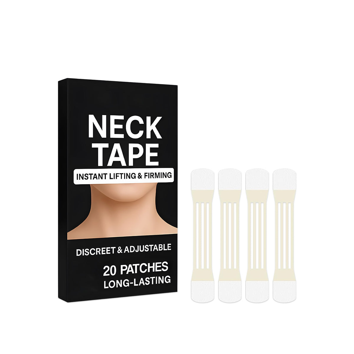 Neck Care Patches - 20 Count Anti-Aging Neck Masks