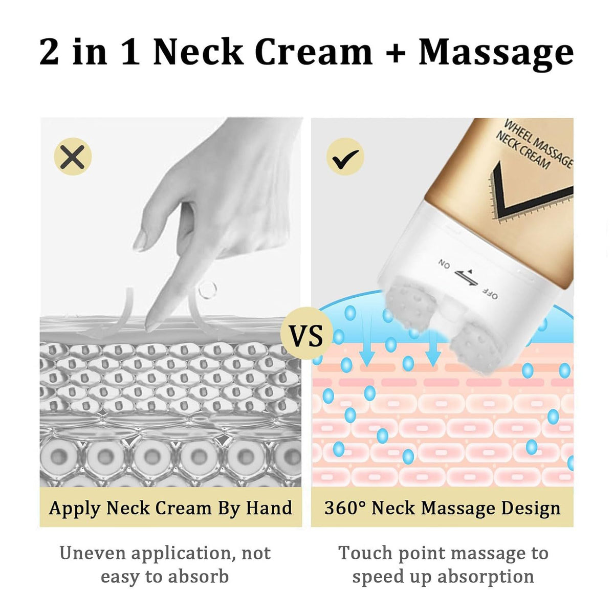 Firming Lifting Moisturizing Double-roller Neck Cream