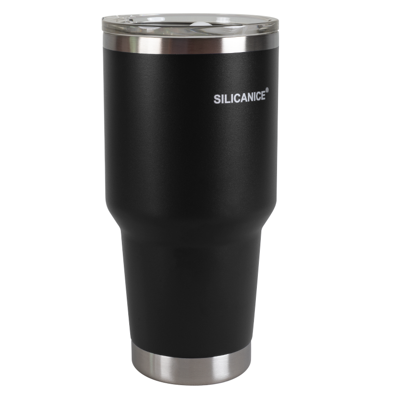 30oz Double Wall Stainless Steel Travel Tumbler with Detachable Splash-Resistant Slider Lid