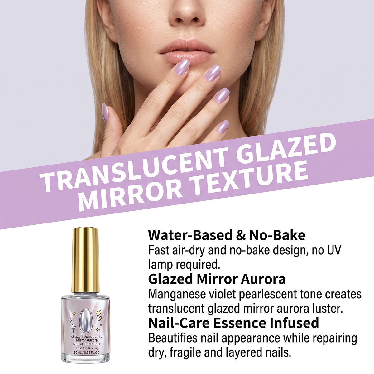 Multi-Color Refractive Gradient Nail Gel Polish - High Gloss Long-Lasting Top Coat