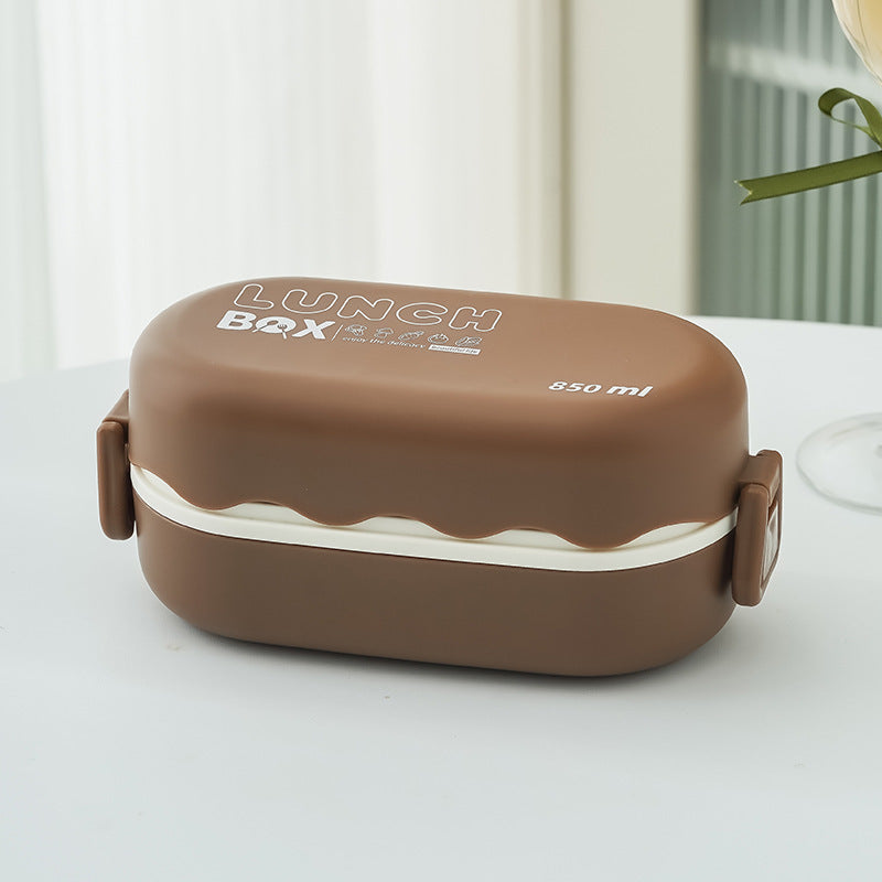 Minimalist Plastic Bento Box for Students and Office Use - 1-2L Capacity