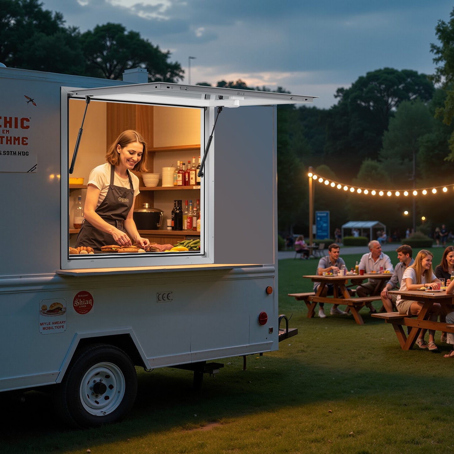 36x36 Inch Concession Window Awning for Food Trucks