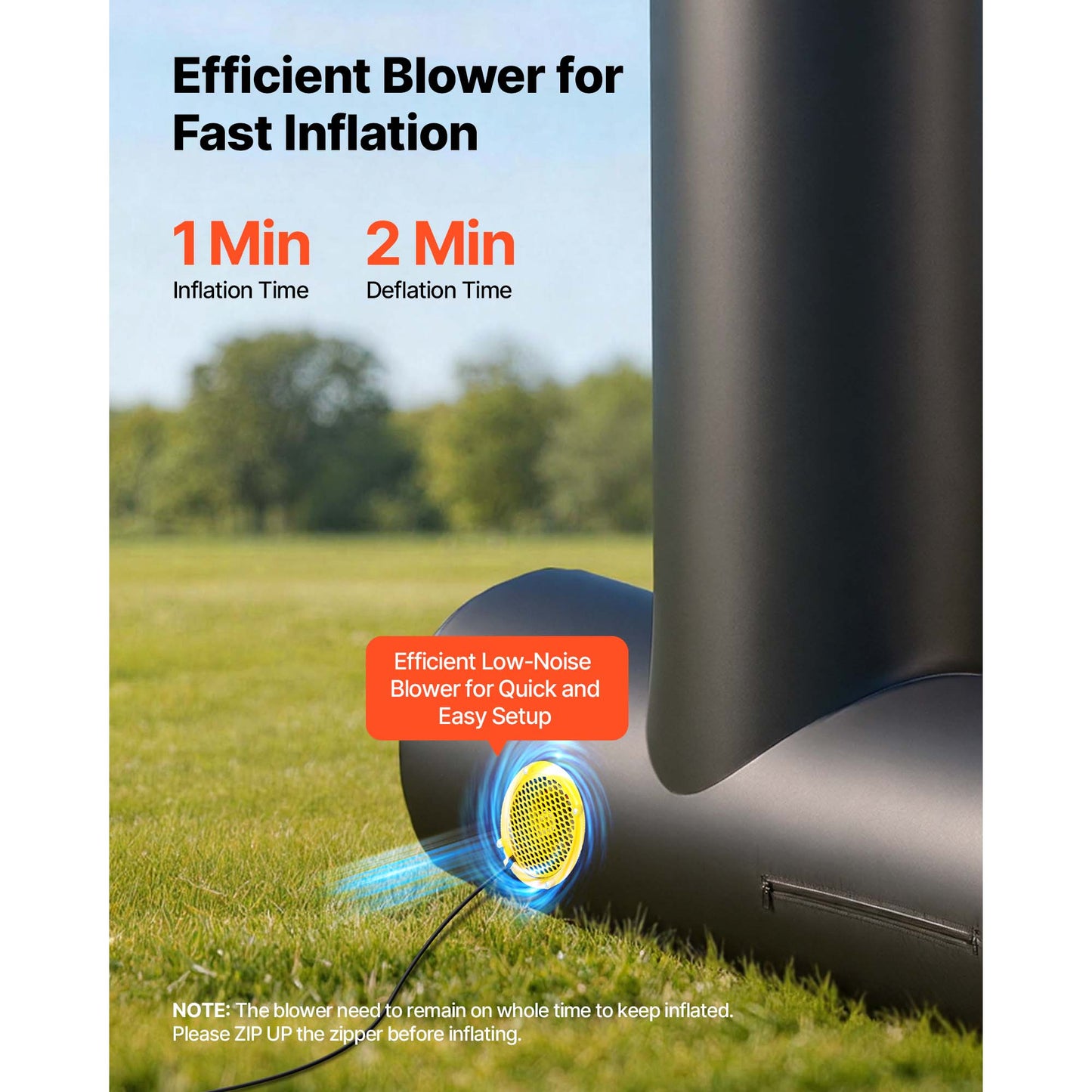 14 Ft Inflatable Outdoor Movie Screen with Storage Bag - Easy Setup for Backyard & Parties