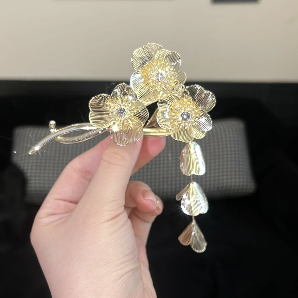 Butterfly & Flower Hair Banana Clip - Korean Style