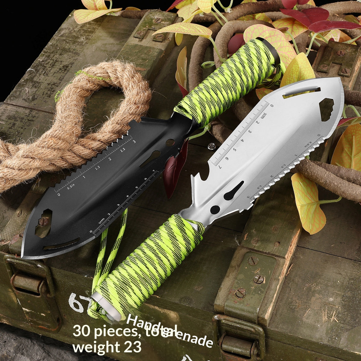 Multi-Functional Portable Gardening & Outdoor Self-Defense Shovel