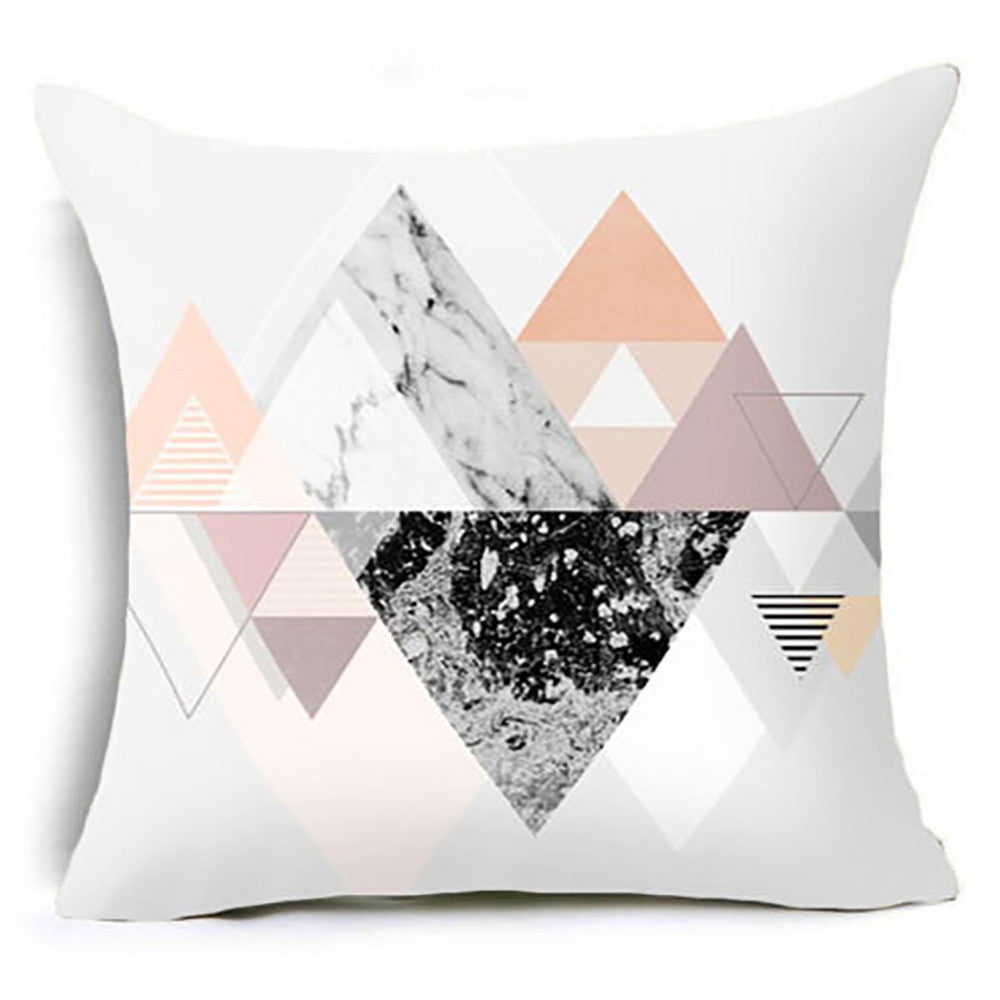Modern Minimalist Living Room Pillowcase Set - Geometric Design, 45x45cm