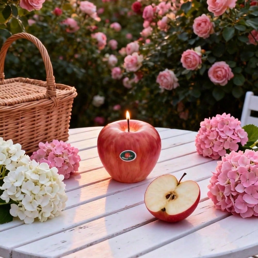 Bitten Apple Scented Candle - Unique Gift Box Decor
