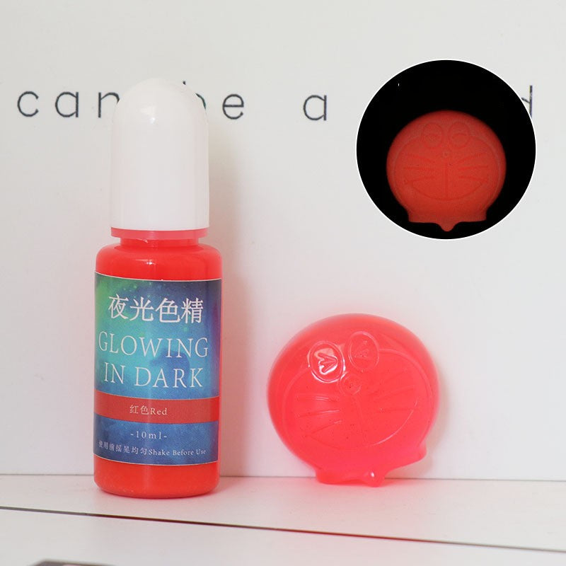Luminous Resin Pigment for UV & Dark Glow Crafts - 20 Colors, 10ml