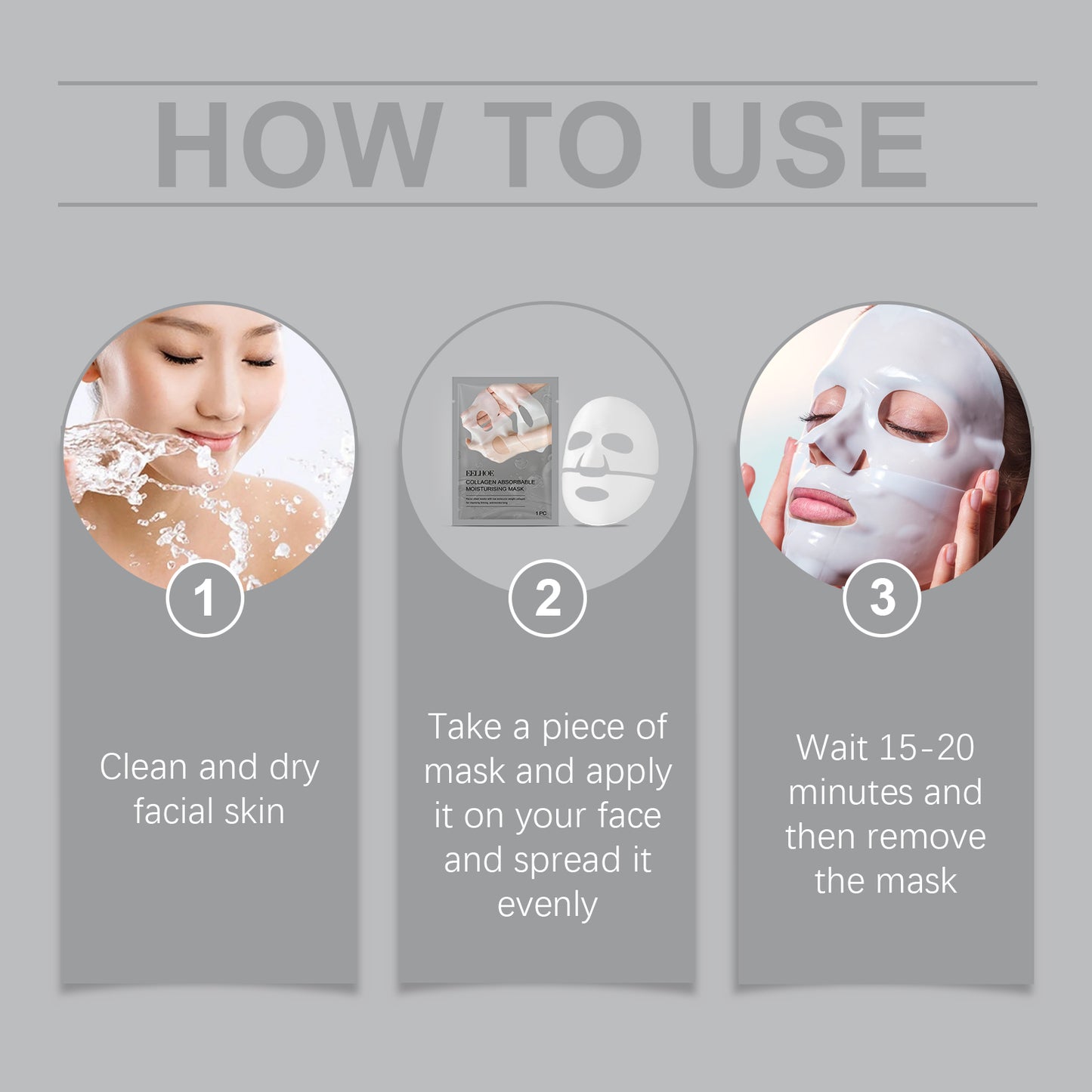 Collagen Moisturizing Facial Mask with Niacinamide and Tocopherol