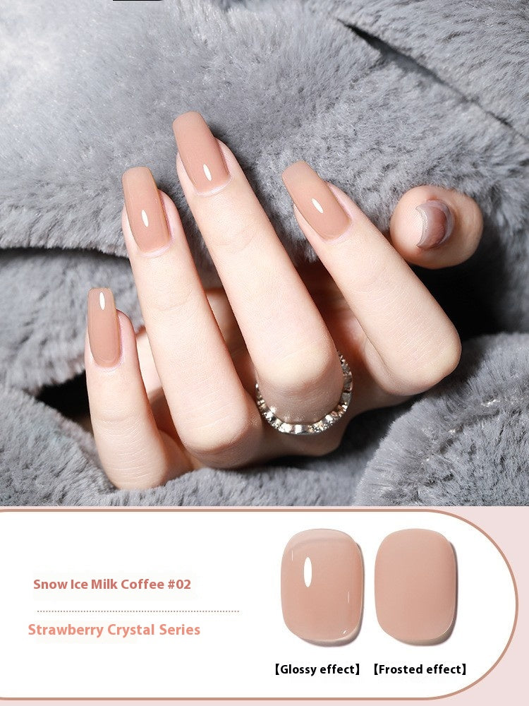 Ice Transparent Nude Gel Nail Polish All-Match - Waterproof & UV Safe