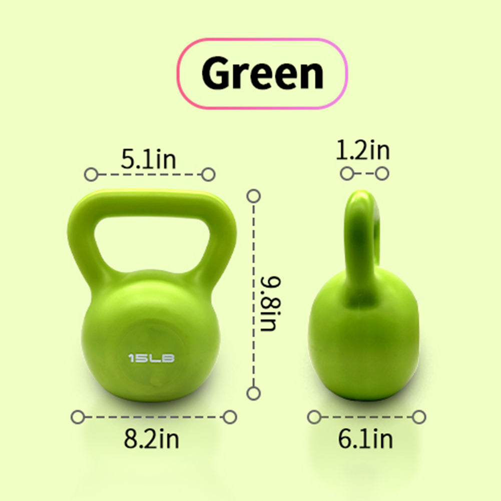 15lbs Kettlebell Set for Strength Training - Green