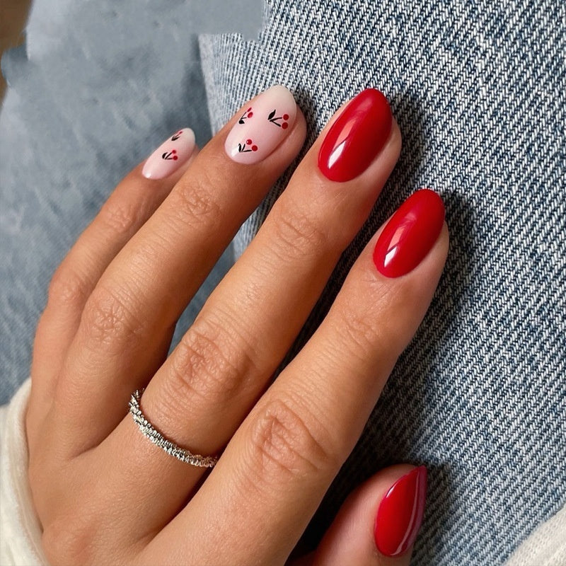 Short Square Nail Tips - Wearable Artificial Nails for Nail Art, Starry Sky Pattern