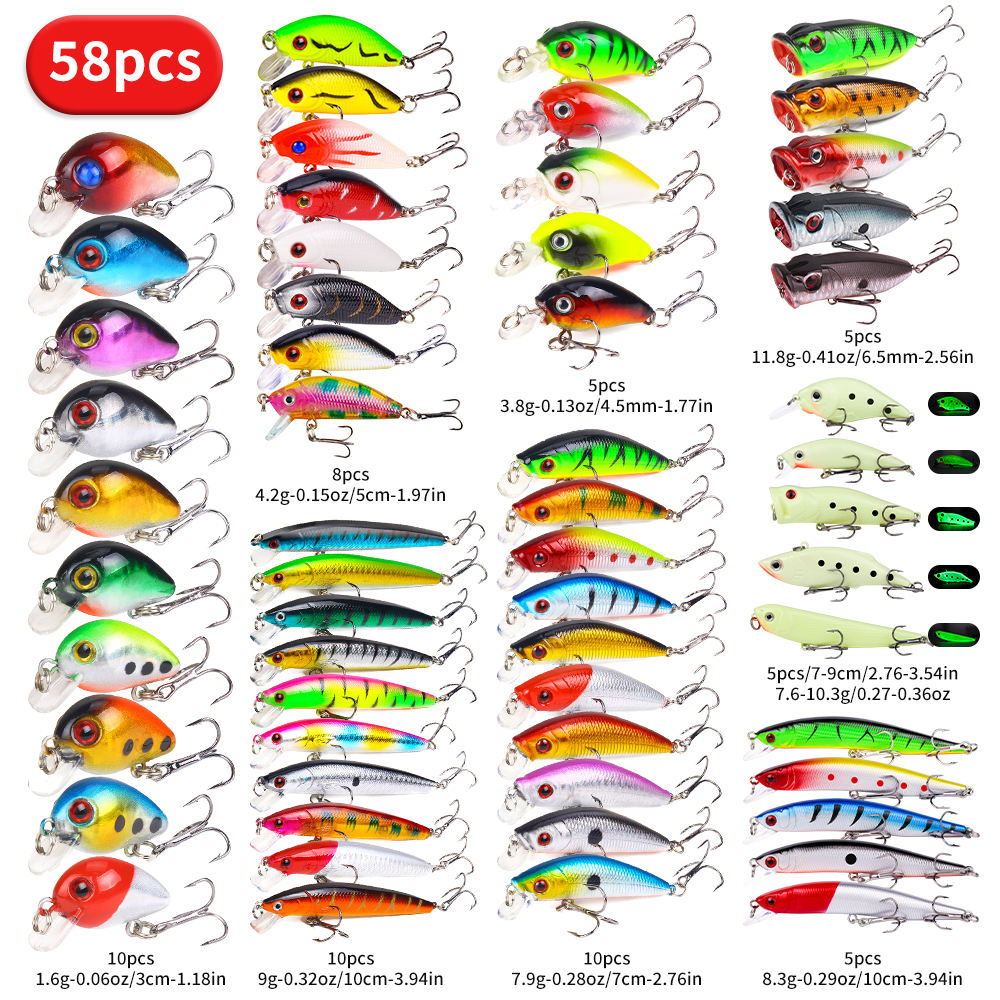 Fishing Lure Kit - Multi-functional Topwater Lures for Bass Fishing