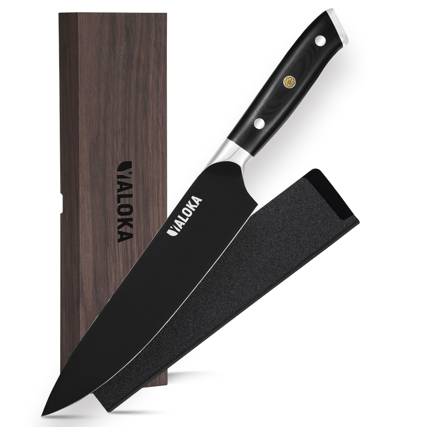 Professional 8 Inch Chef Knife - High Carbon Steel, G10 Handle