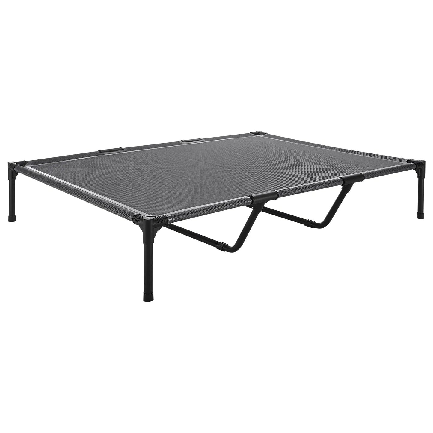 Large Elevated Dog Bed with Steel Frame & Breathable Mesh - Indoor & Outdoor