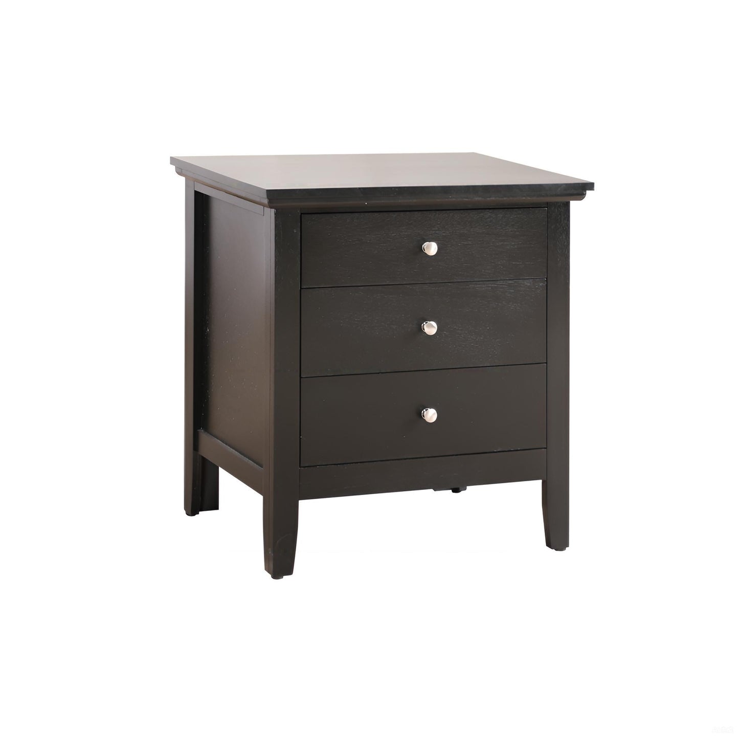 Chic Black Casual Nightstand For Bedrooms
