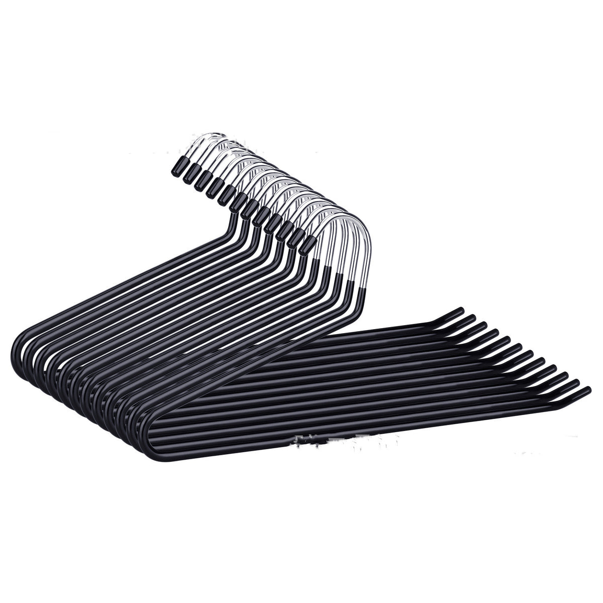 Z-Shaped Pants Clip for Wardrobe Storage - Black