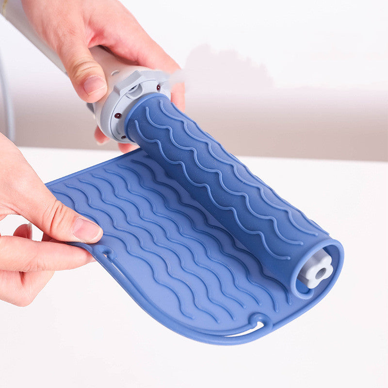Portable Hair Curler & Straightener Silicone Heat Proof Mat for Styling