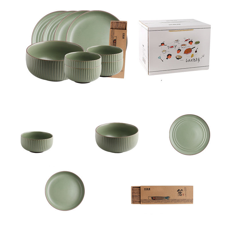 Porcelain Tableware Bowl and Dish Set - Nordic Style Kitchen Dinnerware