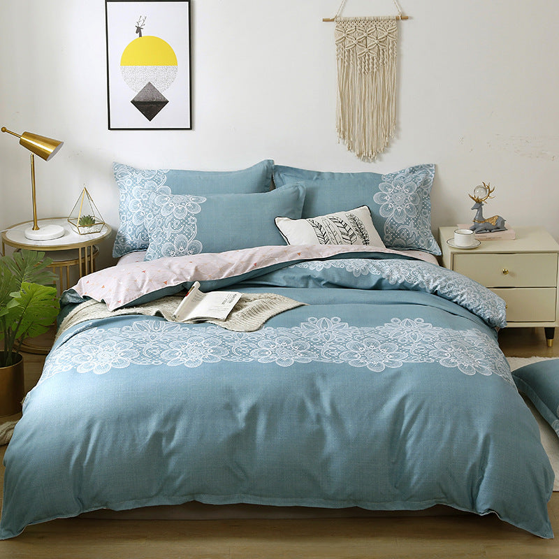 Pure Cotton Bedding Set - Multiple Sizes & Styles, Soft & Comfortable