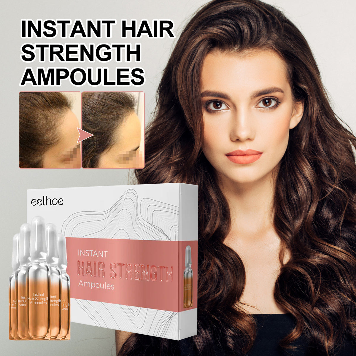 Hair Root Ampoule Set - Strengthening Hair Care 7 Pieces