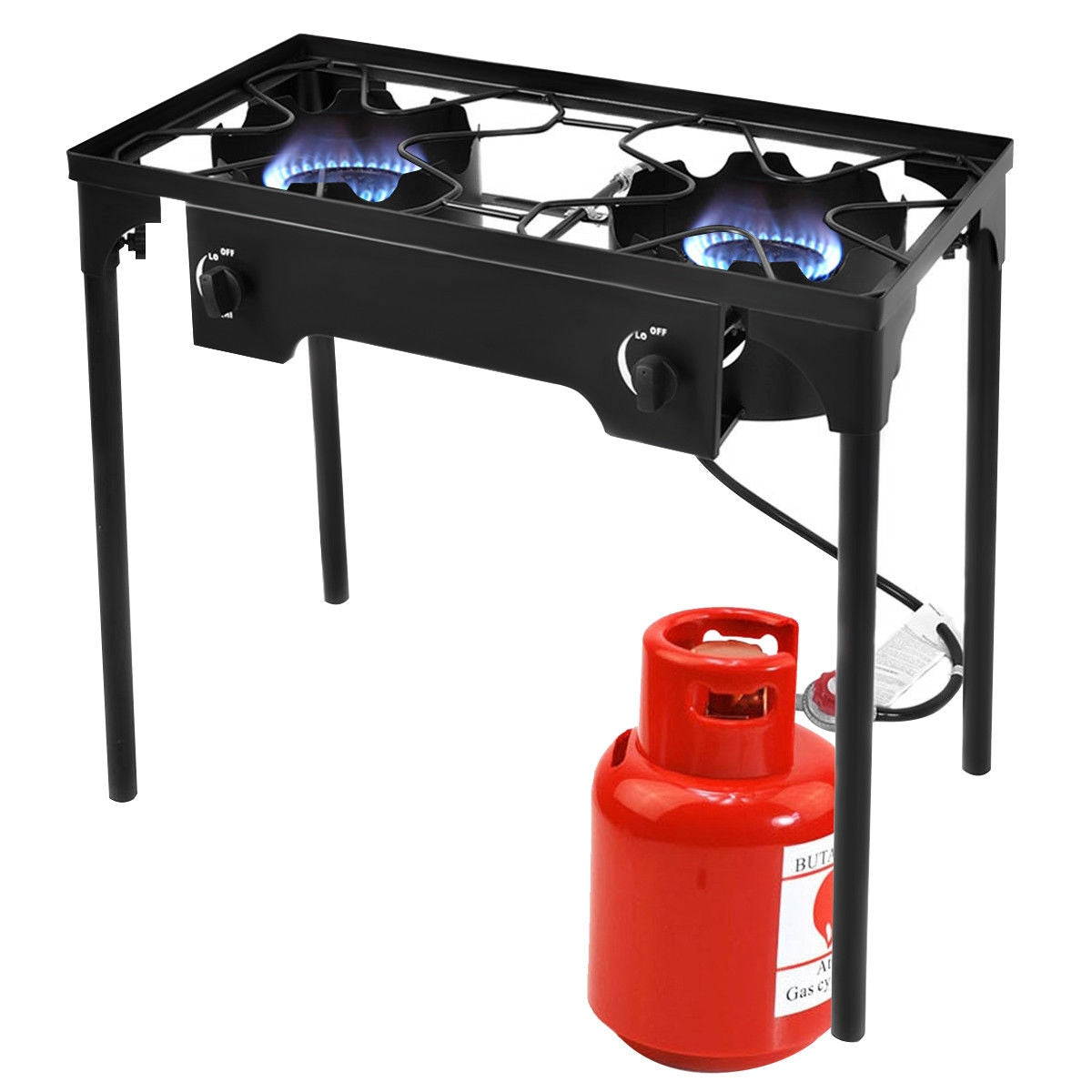 150,000 BTU Double Burner Outdoor Stove for Camping & Tailgating