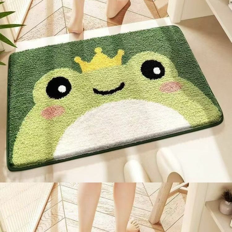 Cute Faux Lambswool Floor Mat for Bathroom and Bedroom - Absorbent and Plush